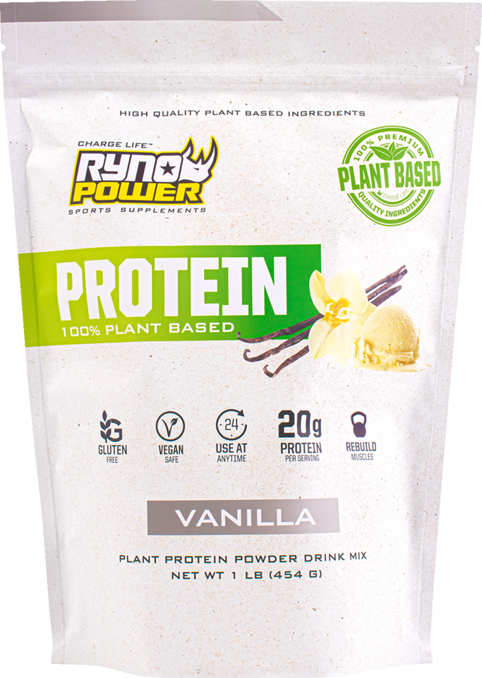 Plant-Based Protein Powder - Vanilla - 1 lb - 10 Servings