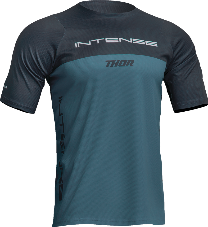 Intense Assist Censis Jersey - Short-Sleeve - Teal/Midnight - Medium - Lutzka's Garage
