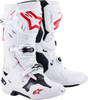 Tech 10 Supervented Boots - White/Red - US 7 - Lutzka's Garage