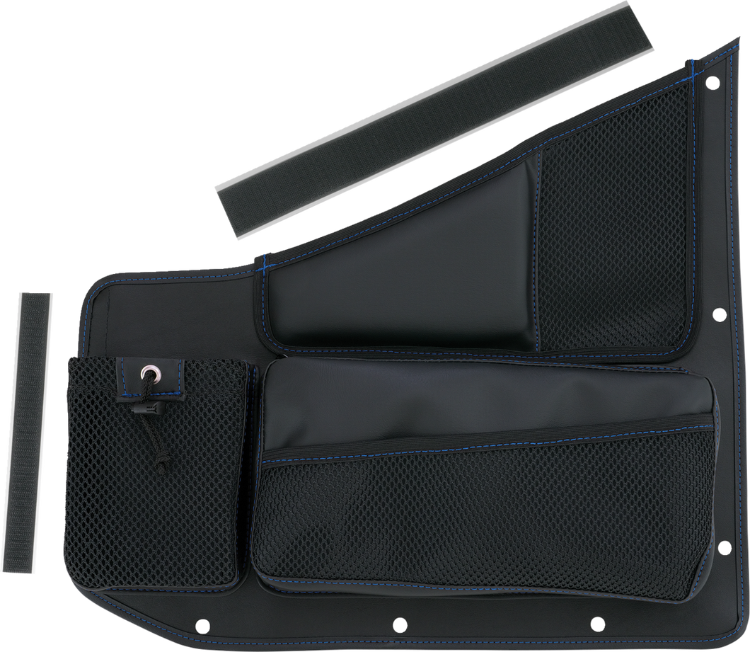 Kaliber Organizer - Passenger - Black w/ Blue Stitching