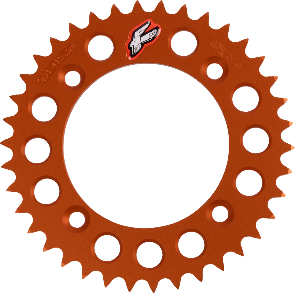 Rear Sprocket - Orange - 38 Tooth - Lutzka's Garage