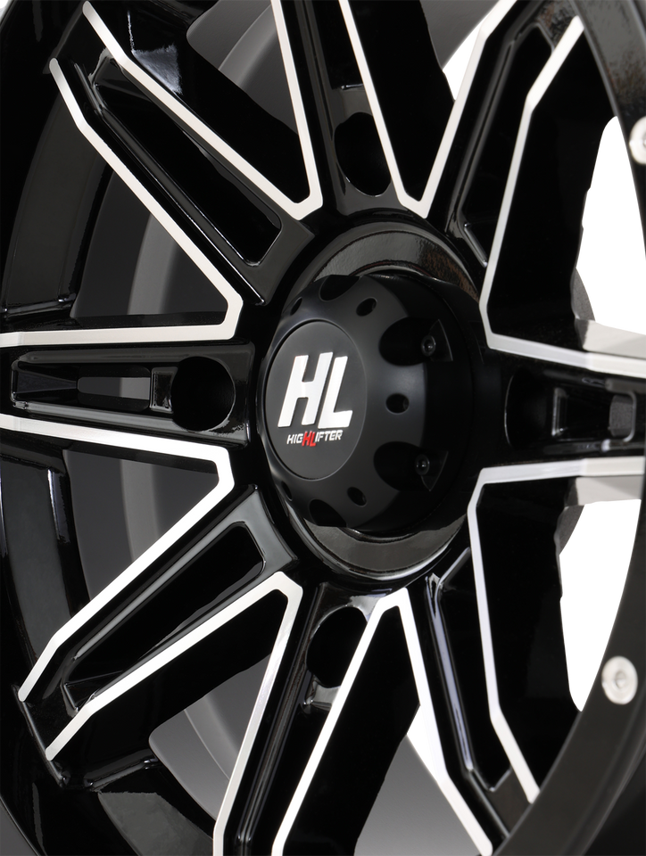 Wheel - HL22 - Front/Rear - Gloss Black w/Machined - 14x7 - 4/156 - 4+3 (+10 mm)