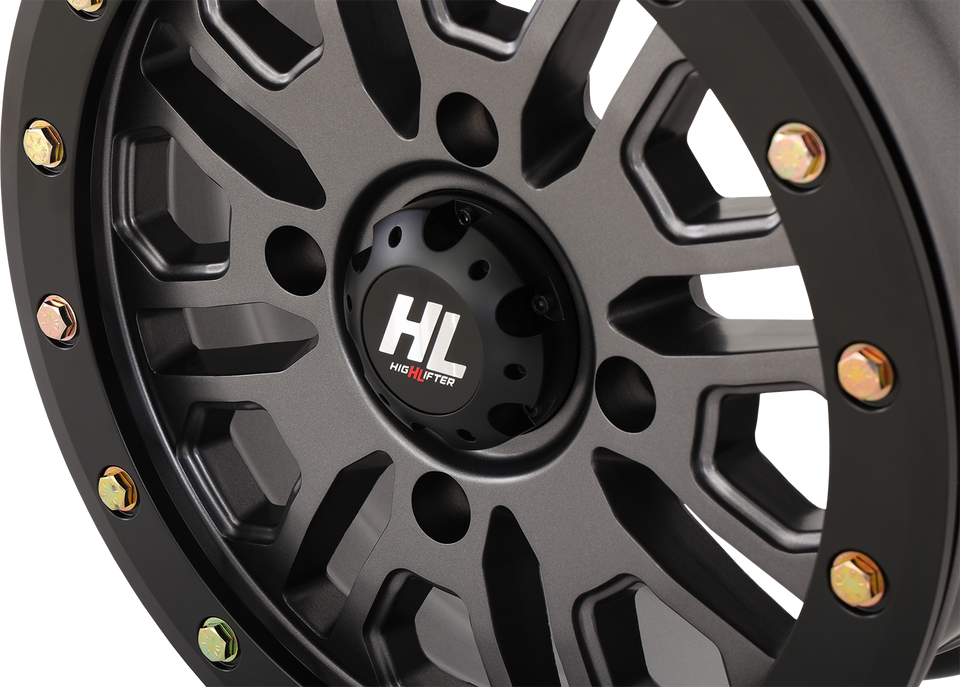 Wheel - HL23 Beadlock - Front/Rear - Gun Metal Gray - 15x7 - 4/137 - 5+2 (+38 mm)