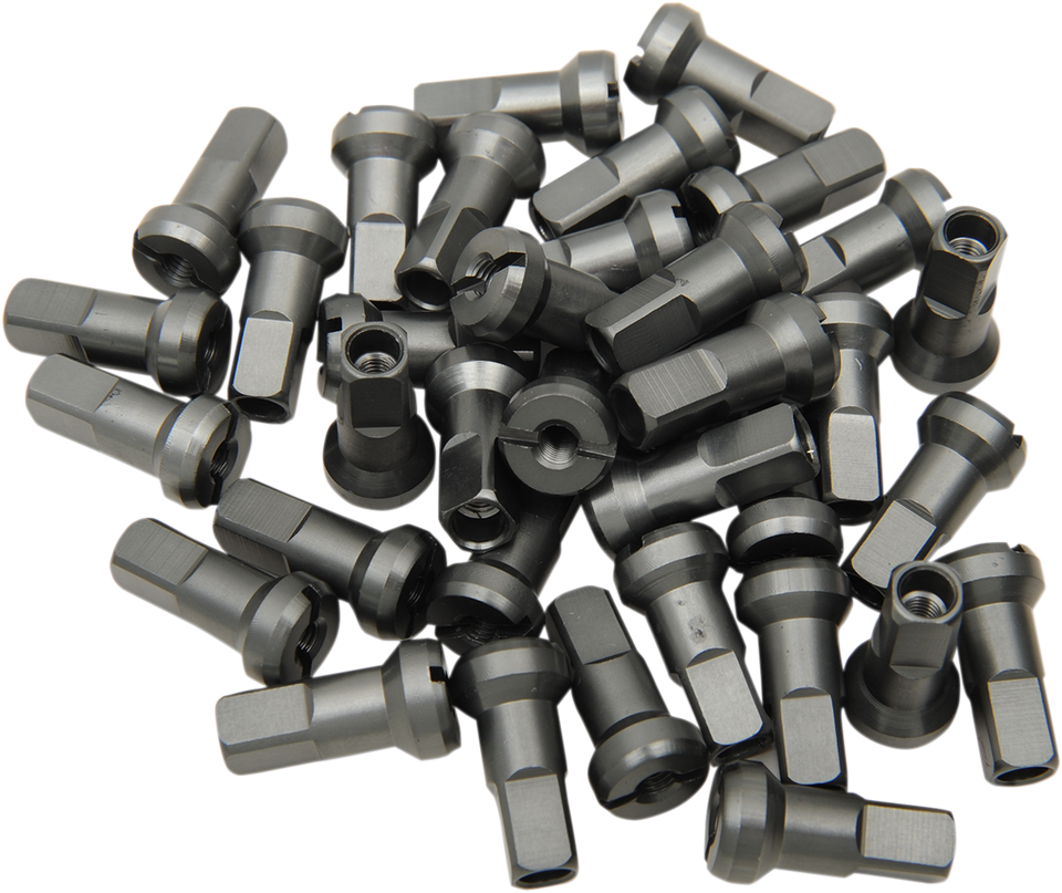 Spoke Nipples - MX1 - Titanium Gray - 9 Gauge - Set