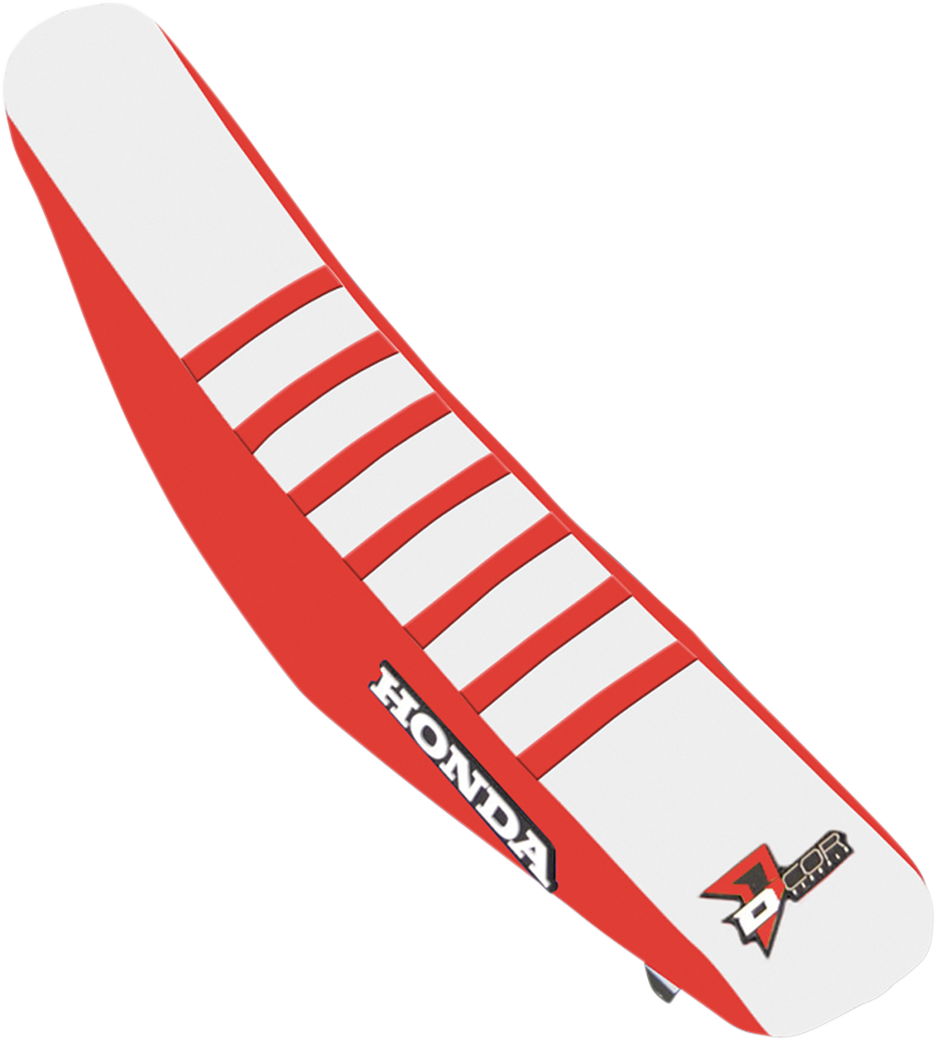 Seat Cover - Red/White - CRF 13-17 - Lutzka's Garage