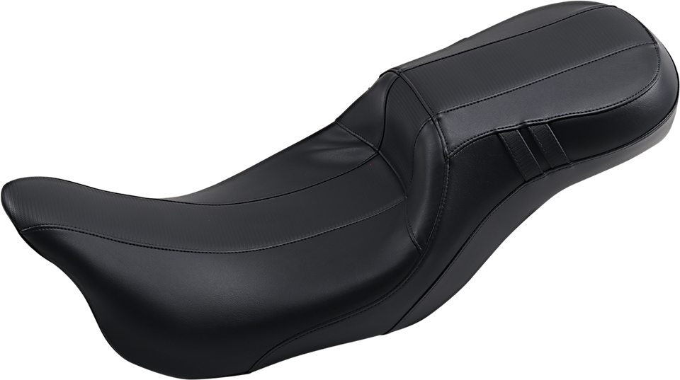 Outcast Daddy Long Legs Seat - 2-Up - w/o Backrest - Carbon Fiber Inlay - Black - FL 08-23 - Lutzka's Garage