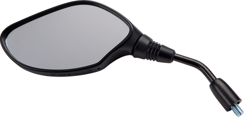 Mirror - Side View - Oval - Black - Left - Lutzka's Garage