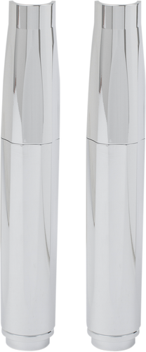 Deep Cut Pushrod Covers - Chrome - Lutzka's Garage