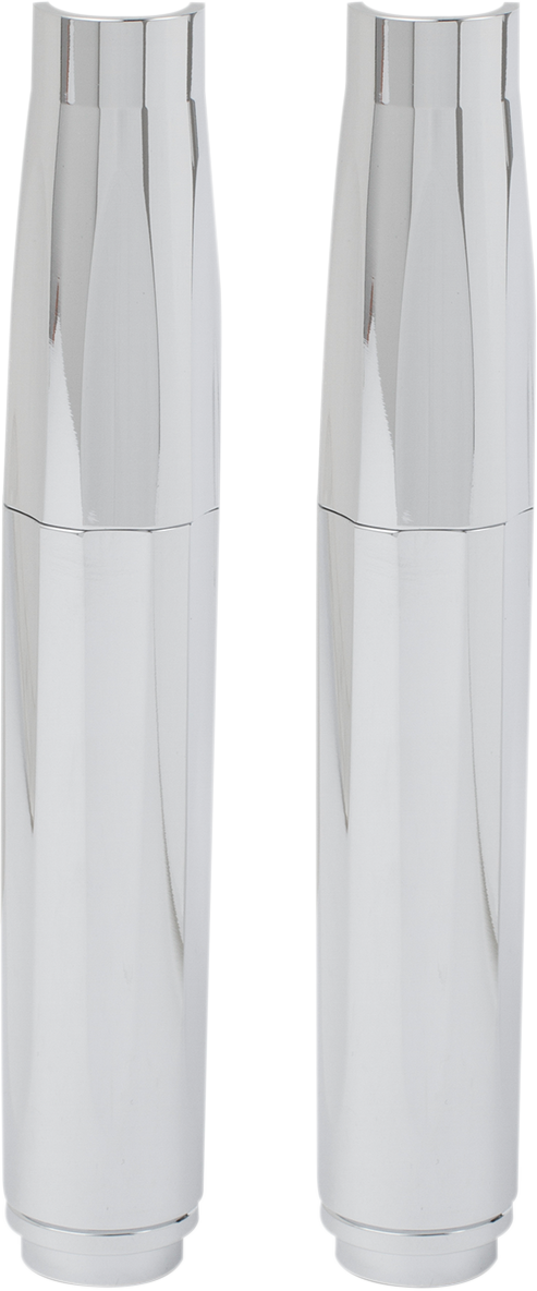 Deep Cut Pushrod Covers - Chrome - Lutzka's Garage