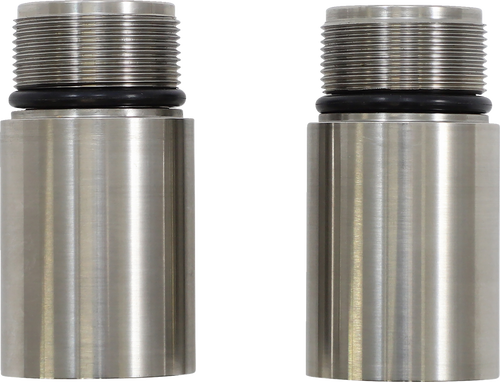 Chrome Fork Tube Extensions - 39 mm Diameter - Extends +2