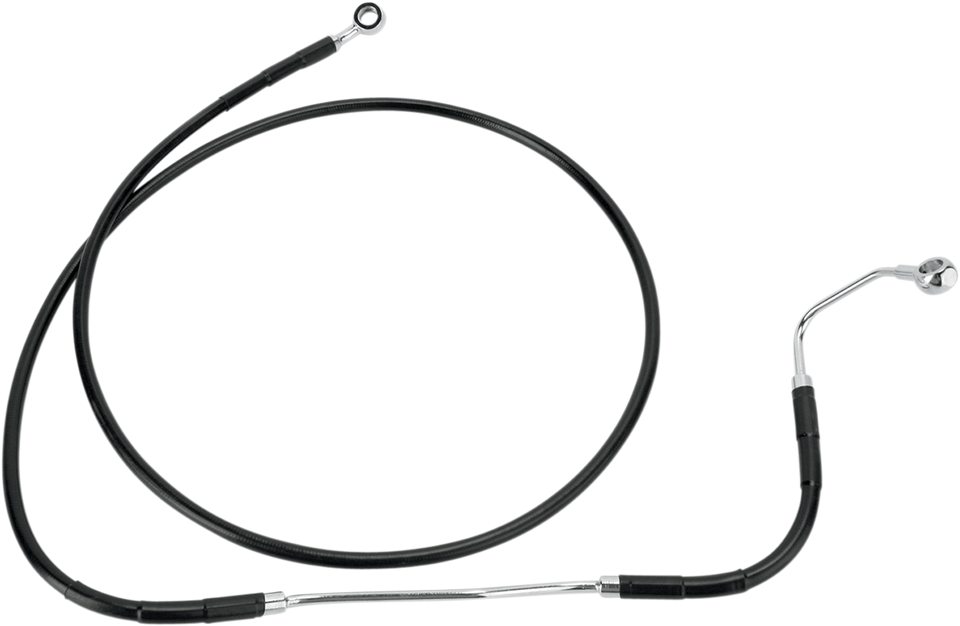 Brake Line - Front - Black - +8" ABS - Lutzka's Garage