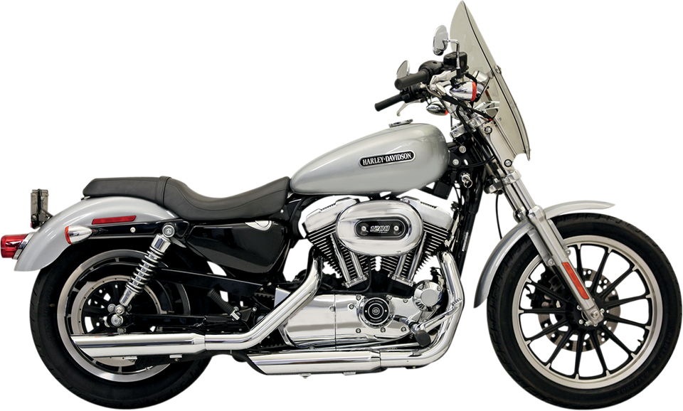 3" Mufflers - Chrome - Slash-Down - Sportster 04-13 - Lutzka's Garage