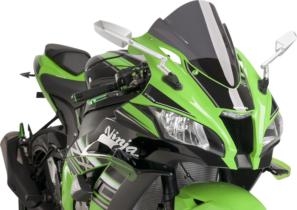 Race Windscreen - 14-1/4"Dark Smoke - ZX10R