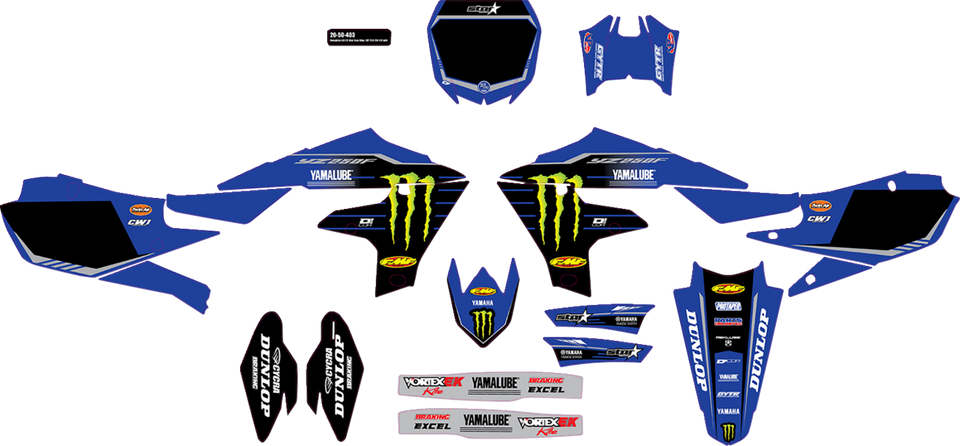 Graphic Kit - Blue - 23 Star - Lutzka's Garage