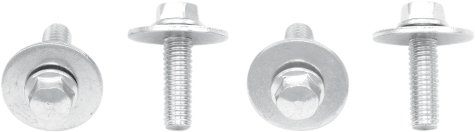 Bolts with Washers - Hex/Flange - M6 x 20 - 10 Pack