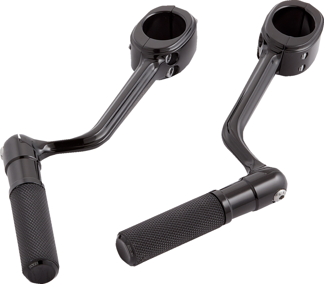 Forged Highway Peg Mounts w/ Pegs - Black - Lutzka's Garage