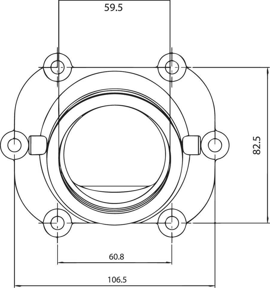 Carburetor Mounting Flange - Polaris