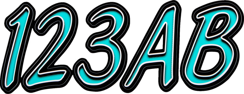 Sticker Kit 400 - Mint/Black - Lutzka's Garage