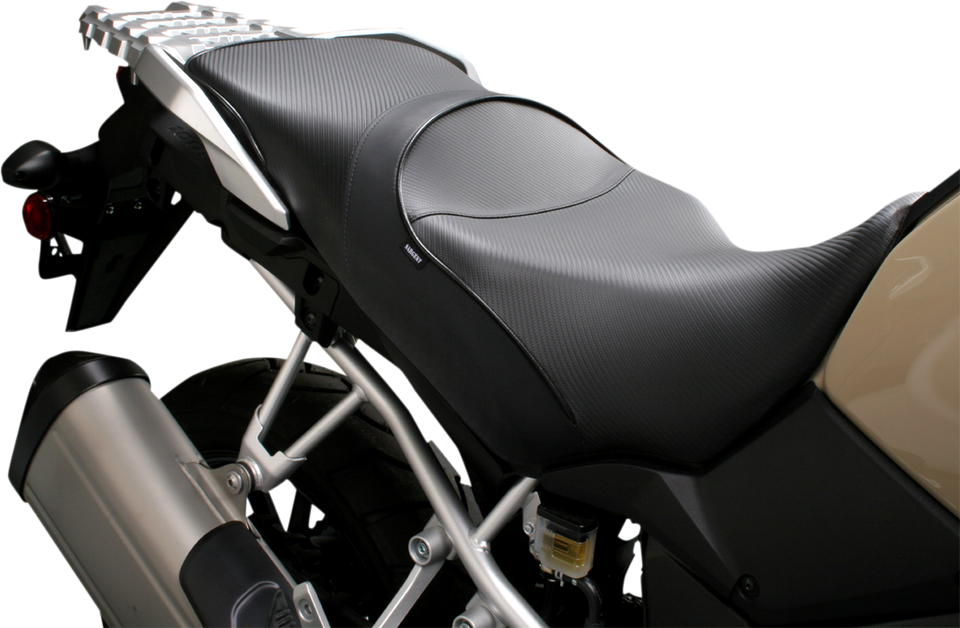 World Sport™ Performance Seat - Black - Carbon FX - Regular - V-Strom 1000 14-19 - Lutzka's Garage