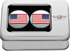 Swing Arm Covers - American Flag - Reversed