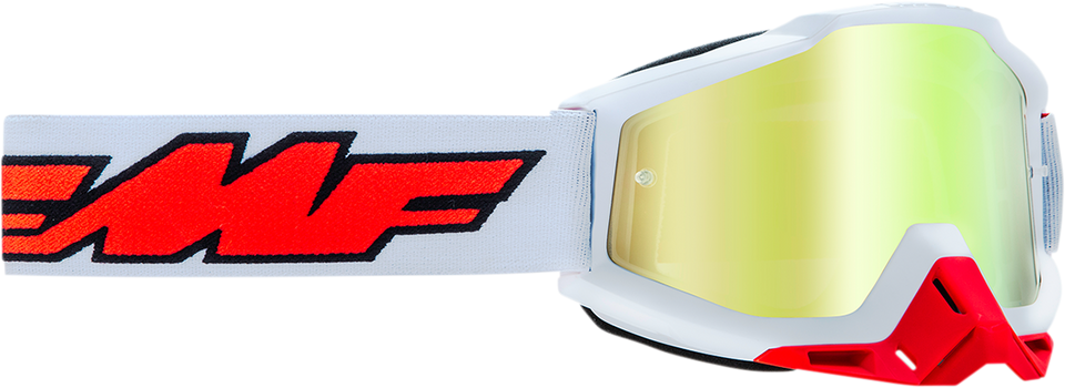 PowerBomb Goggles - Rocket - White - True Gold - Lutzka's Garage