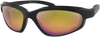 Fat Boy Sunglasses - Matte Black - Purple/Yellow Revo - Lutzka's Garage