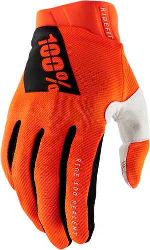 Ridefit Gloves - Fluorescent Orange - Small - Lutzka's Garage