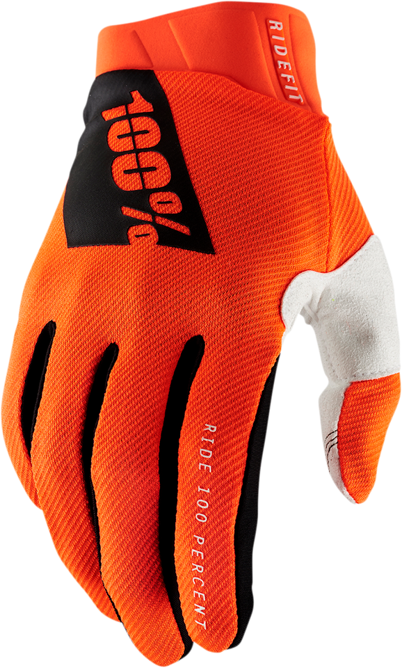 Ridefit Gloves - Fluorescent Orange - Small - Lutzka's Garage