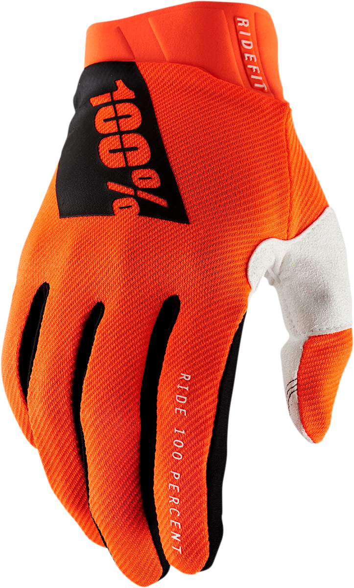 Ridefit Gloves - Fluorescent Orange - Small - Lutzka's Garage