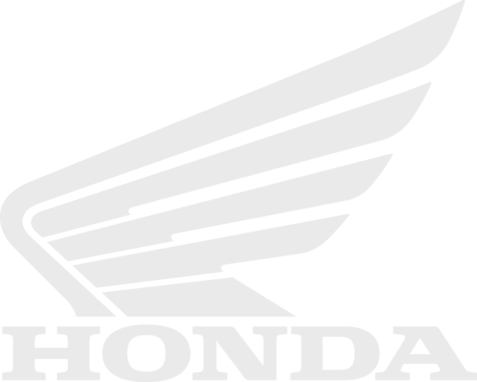 Logo Decals - Honda Wing - White - 3 Pack - Lutzka's Garage