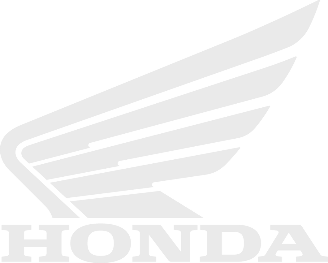 Logo Decals - Honda Wing - White - 3 Pack - Lutzka's Garage