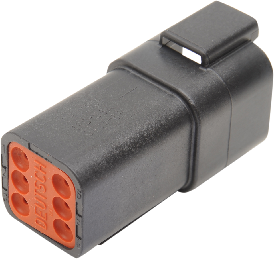 Deutsch Receptacle - 6 Pin - Black - Lutzka's Garage