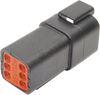 Deutsch Receptacle - 6 Pin - Black - Lutzka's Garage