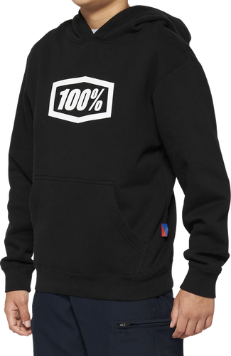 Youth Icon Hoodie - Black - Medium - Lutzka's Garage