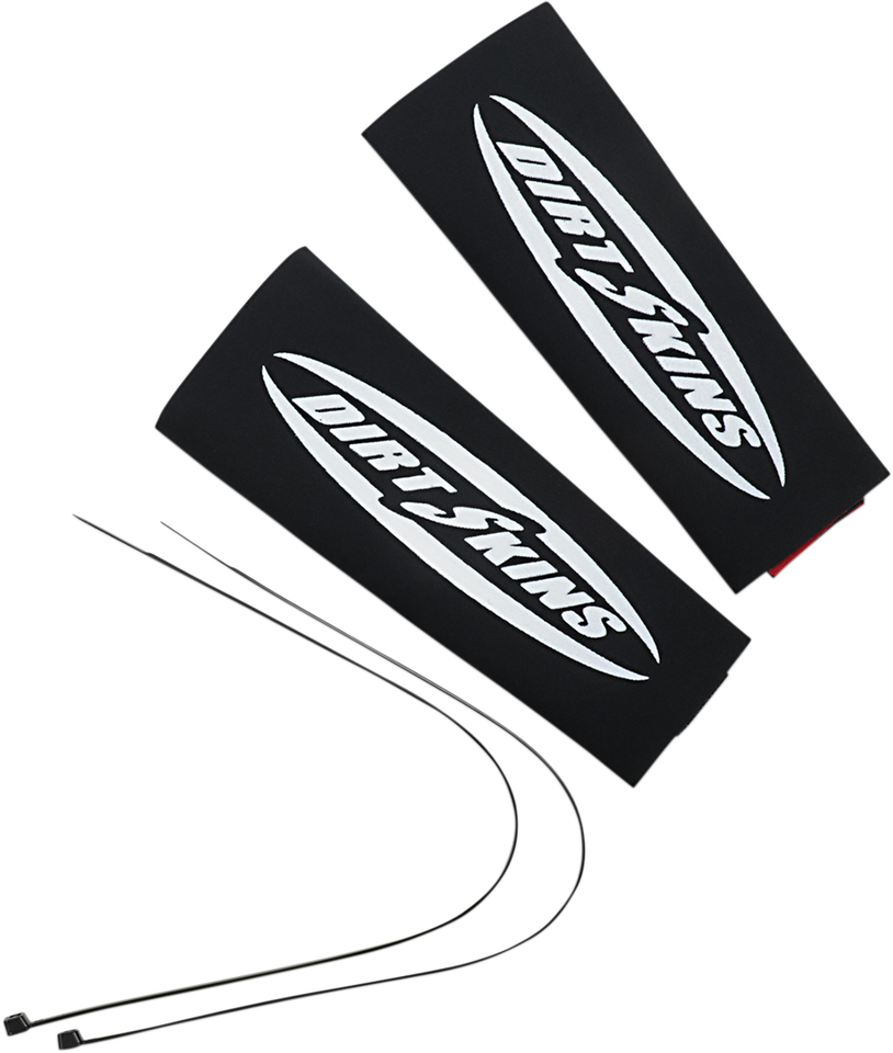 Fork Covers - 2 mm Neoprene - Black/White - 7.5" Standard - Lutzka's Garage