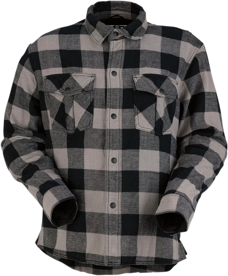 Duke Flannel Shirt - Gray/Black - Large - Lutzka's Garage