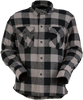 Duke Flannel Shirt - Gray/Black - Large - Lutzka's Garage