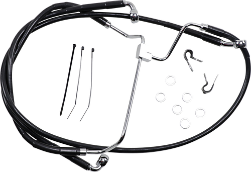 Brake Line - Front - Black - +10