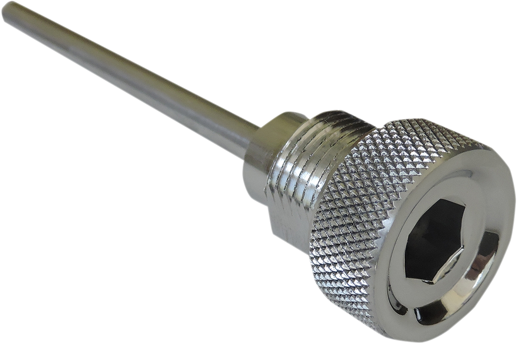 Transmission Dipstick - Chrome - Big Twin - Lutzka's Garage