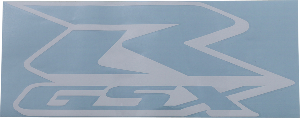 GSX-R Decal - White - 12" - Lutzka's Garage