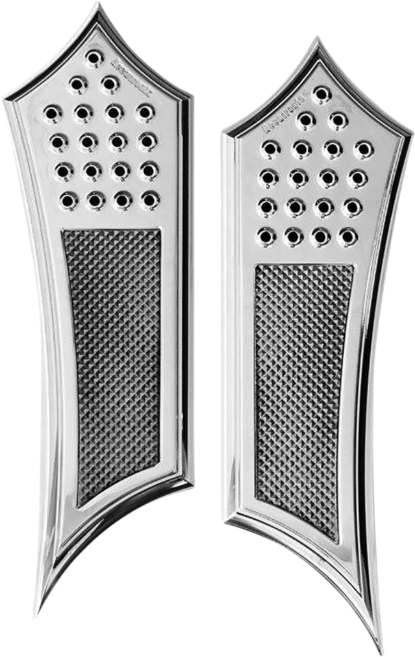 Front Floorboards - Chrome Knurled