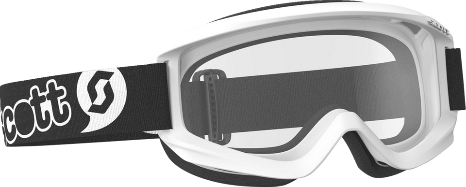Youth Agent Goggles - White - Clear - Lutzka's Garage