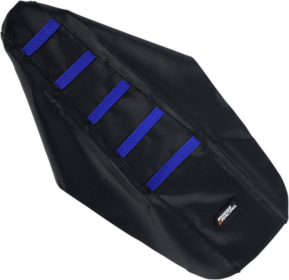 Ribbed Seat Cover - Black Cover/Blue Ribs - Yamaha