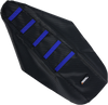 Ribbed Seat Cover - Black Cover/Blue Ribs - Yamaha