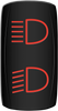 Rocker Switch - Hi/Lo Beam - Red - Lutzka's Garage