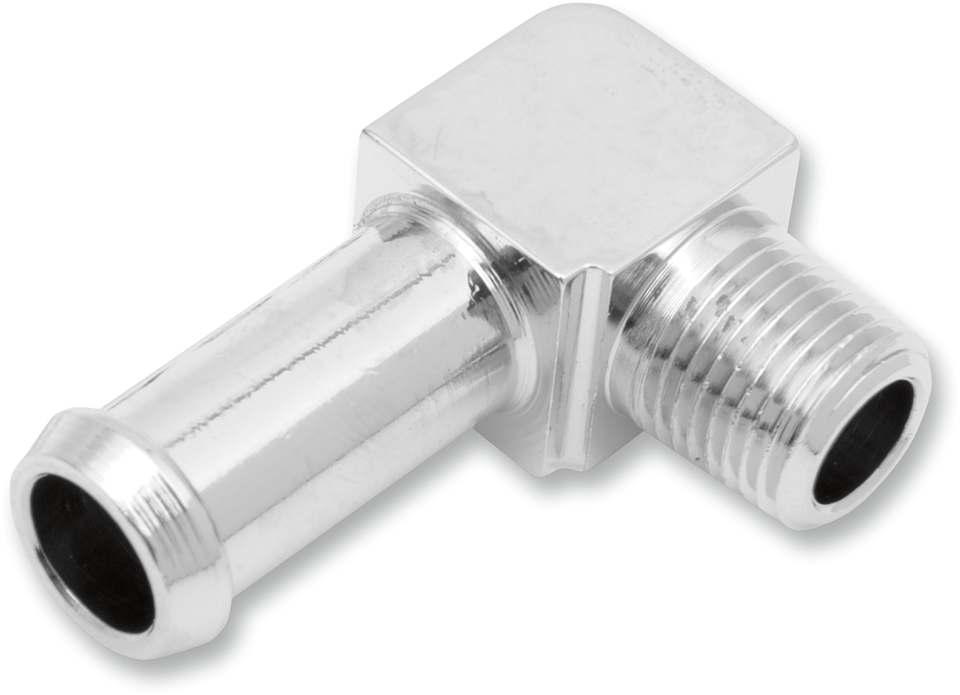 Male - 90° - 3/8"-1/8" NPT - Chrome - Lutzka's Garage