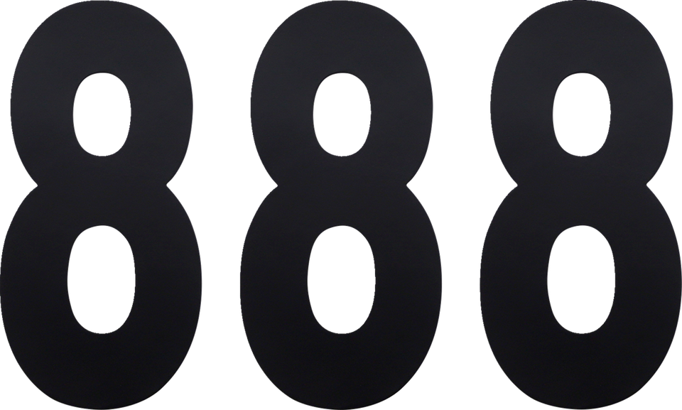 FX Number 8 - Black - 6" - Lutzka's Garage