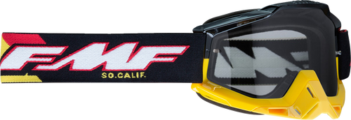 PowerBomb Goggles - Speedway - Black/Yellow/Red/White - Clear - Lutzka's Garage