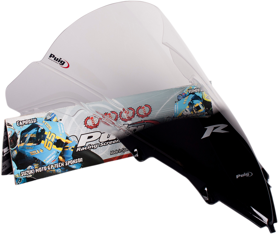 Race Windscreen - 17-3/4" - Clear - YZF-R1 - Lutzka's Garage