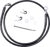 Brake Line - Front - Black - +4" - 04-10 XL - Lutzka's Garage